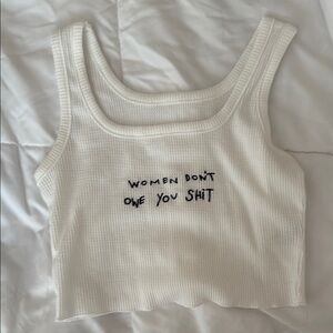 Feminist Crop Tank Top